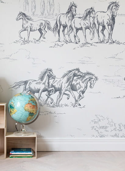 Wandbild Horse Herd