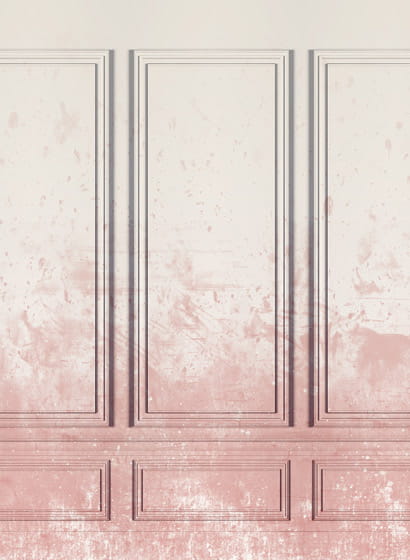 Wandbild Patinated Panels - Pink