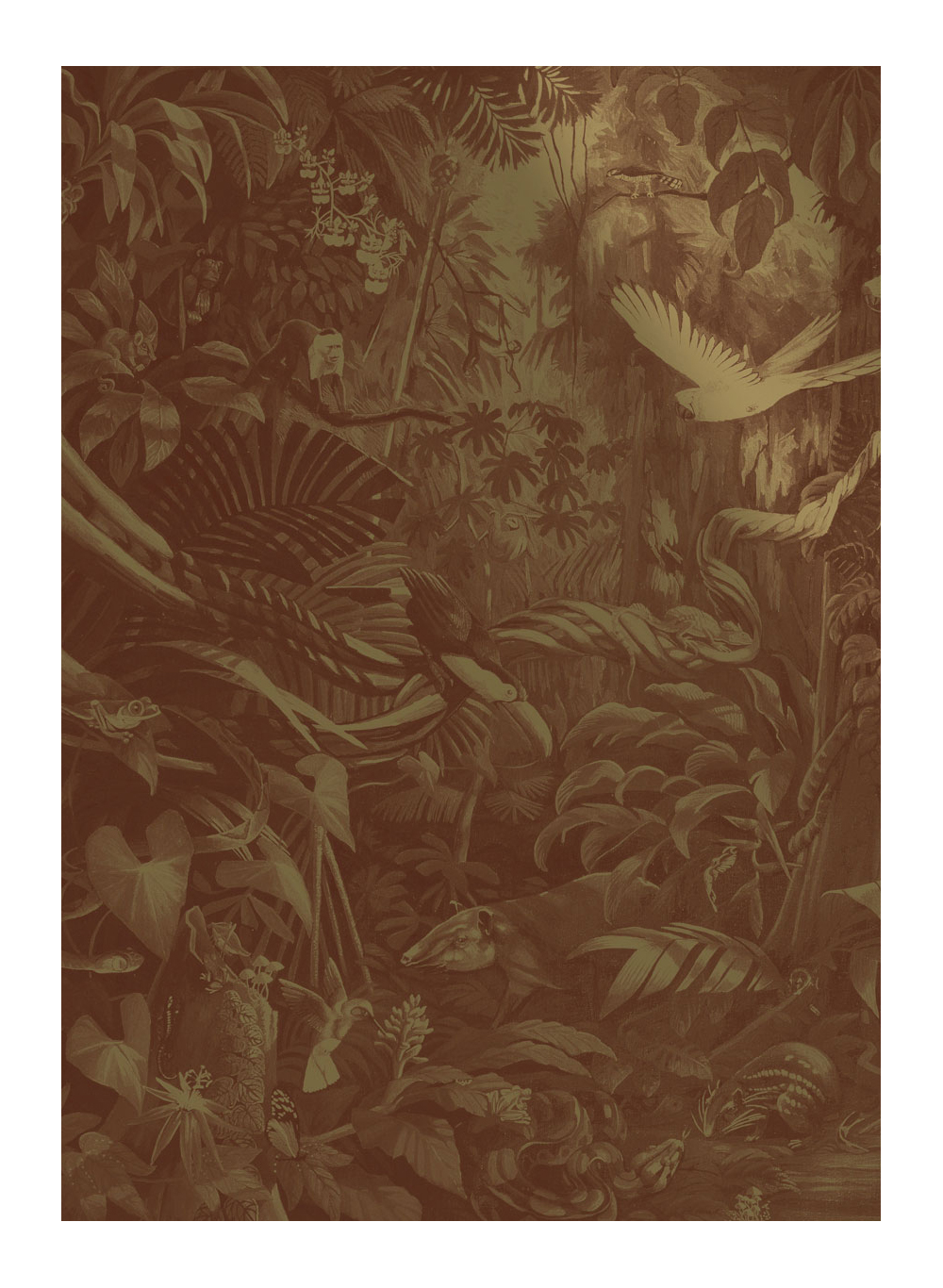 Wandbild Tropical Landscapes Gold 3 - M