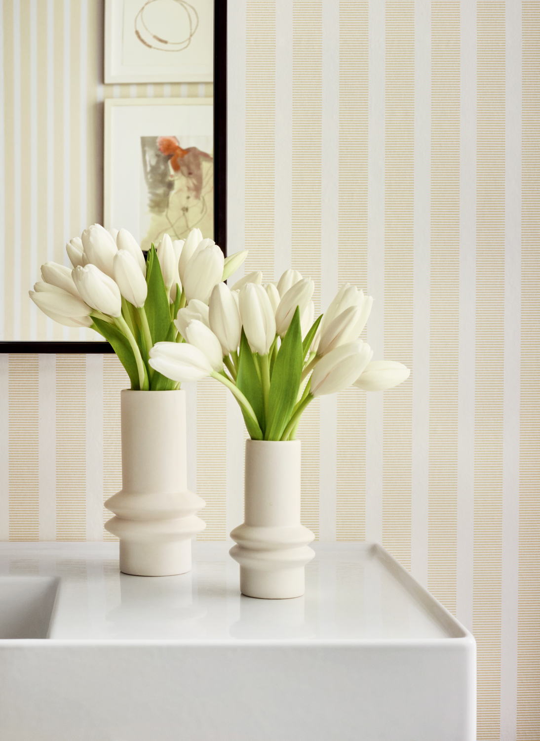 Tapete Railway Stripe - Yellow