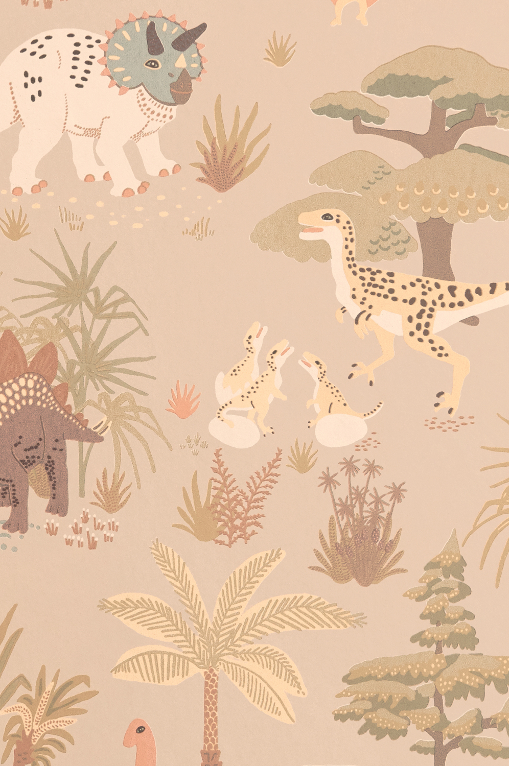 Tapete Dinosaur Vibes - Sandy Beige