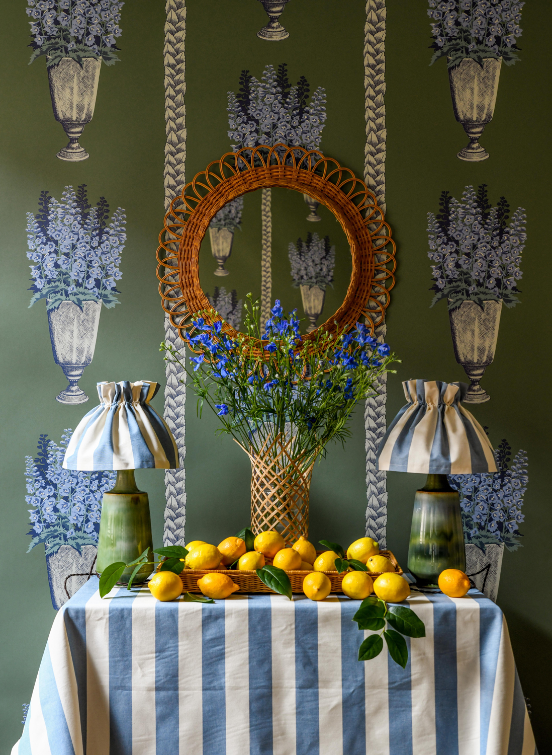 Tapete Delphinium - Arbour Green