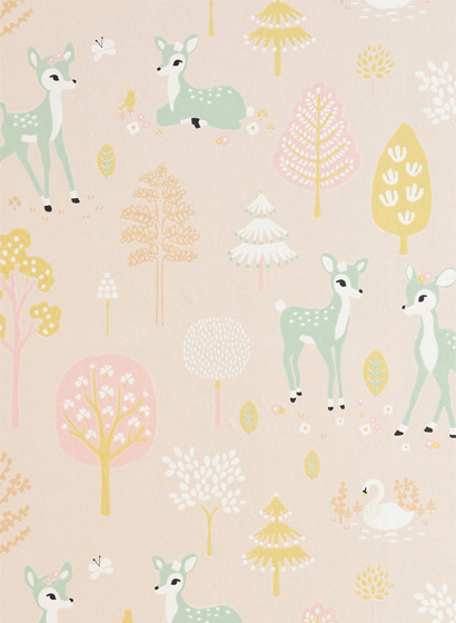 Tapete Golden Woods - Sweet Pink