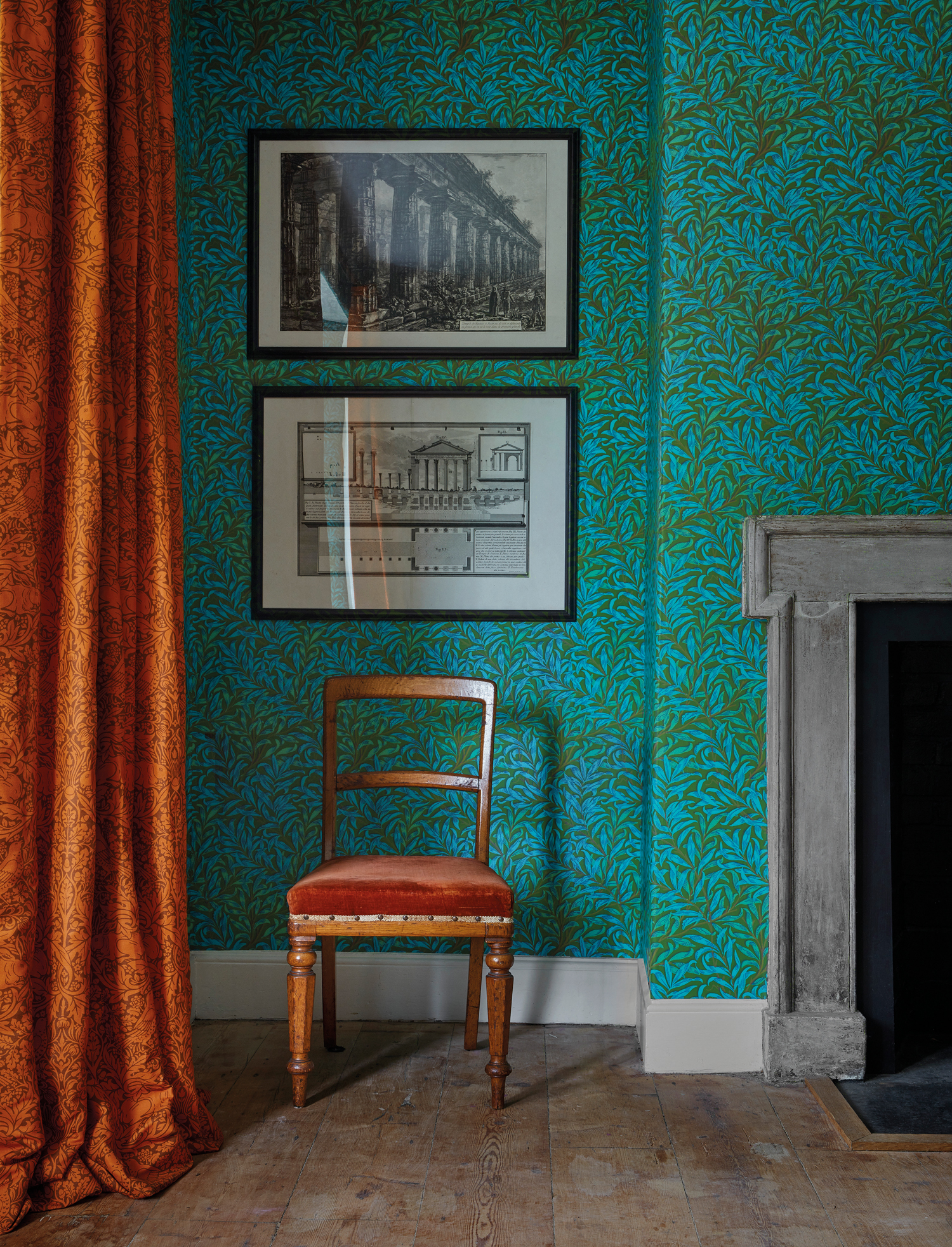 Tapete Willow Bough - Olive/ Turquoise