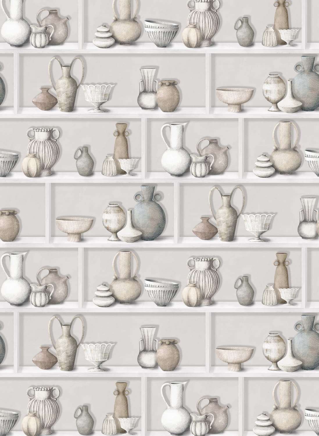 Tapete Raku - Ivory/ Stone