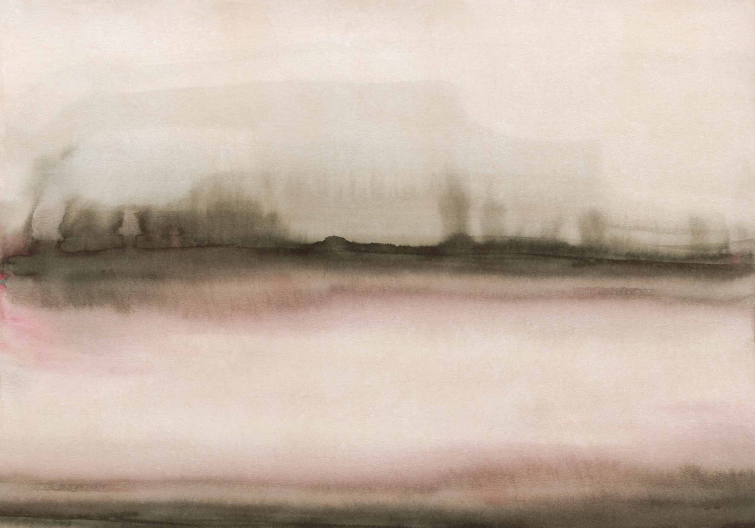 Wandbild Shibori - Nude