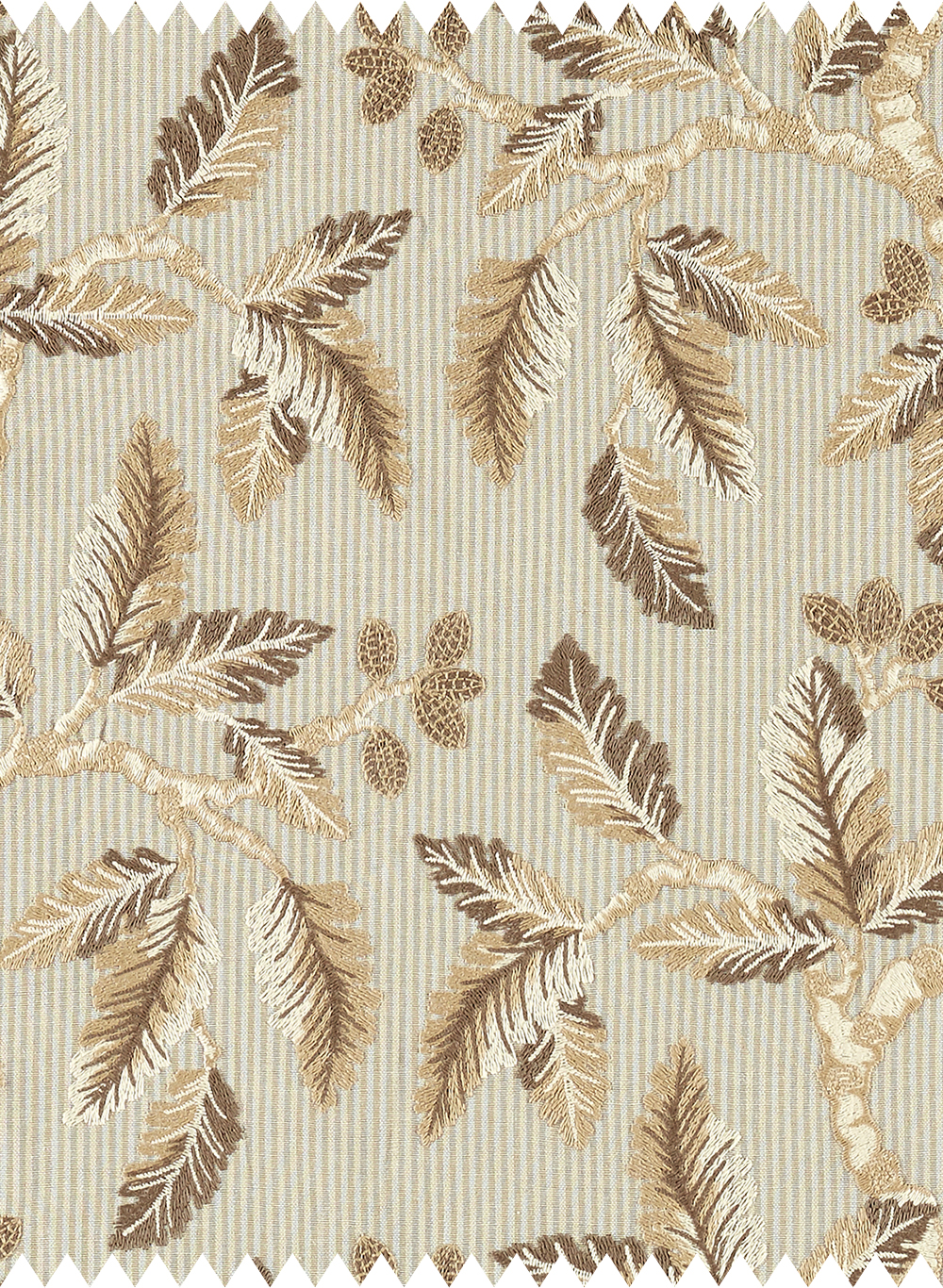 Stoff Oaknut Stripe - Flax/ Multi