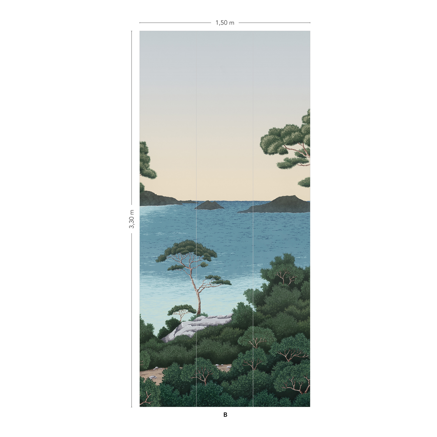 Wandbild Port Cros - Original Panel B