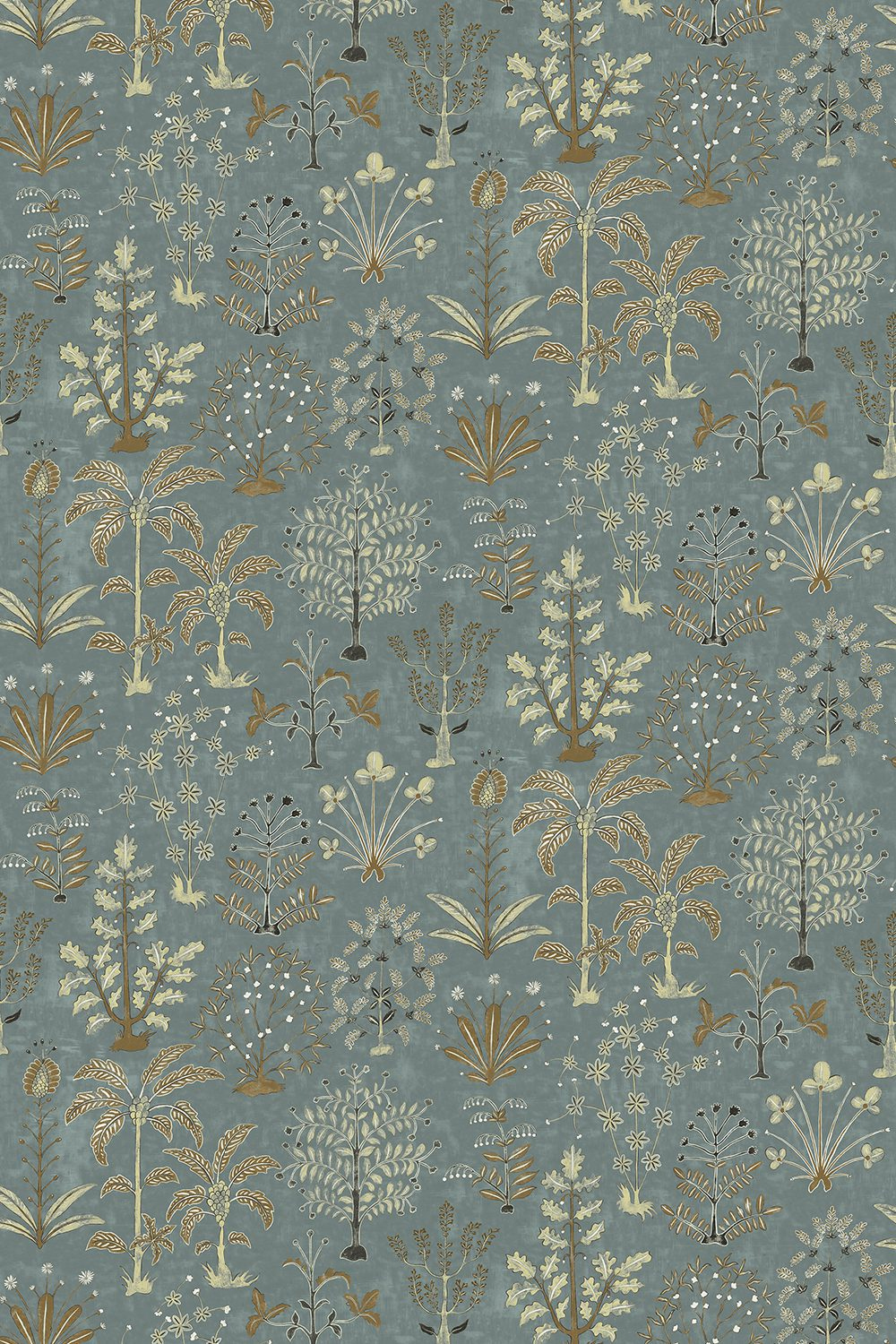 Tapete Cynthia - Mid Blue and Olive