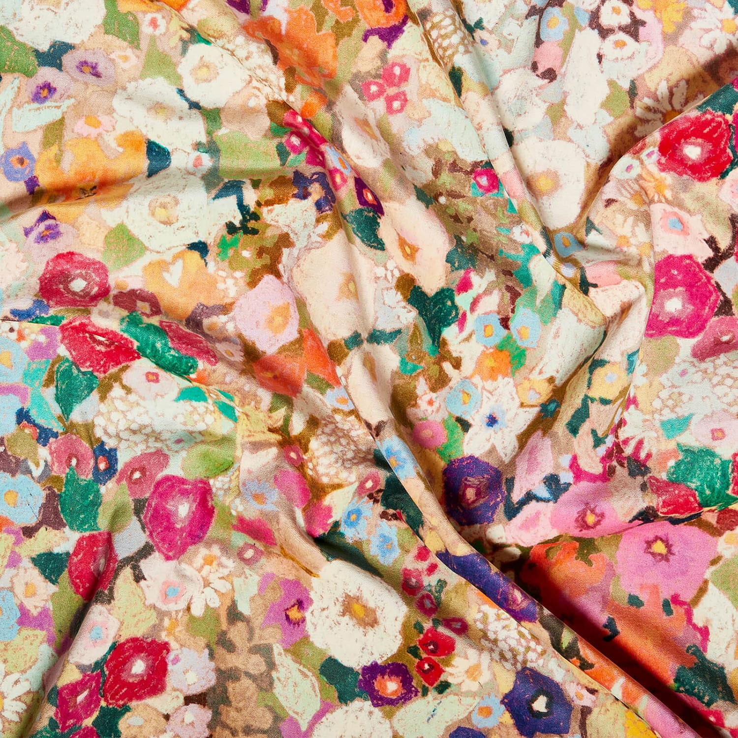 Tissu Hollyhocks - Velvet - Spring