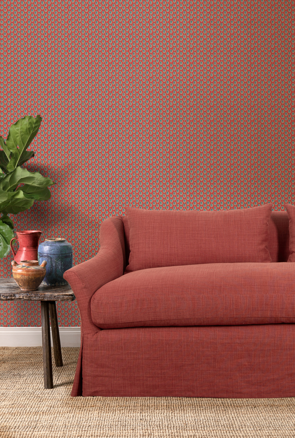 Tapete Dotty - Red/ Blue