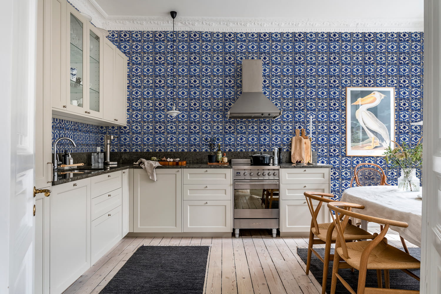 Tapete Artisan Tiles - Morocco Blue