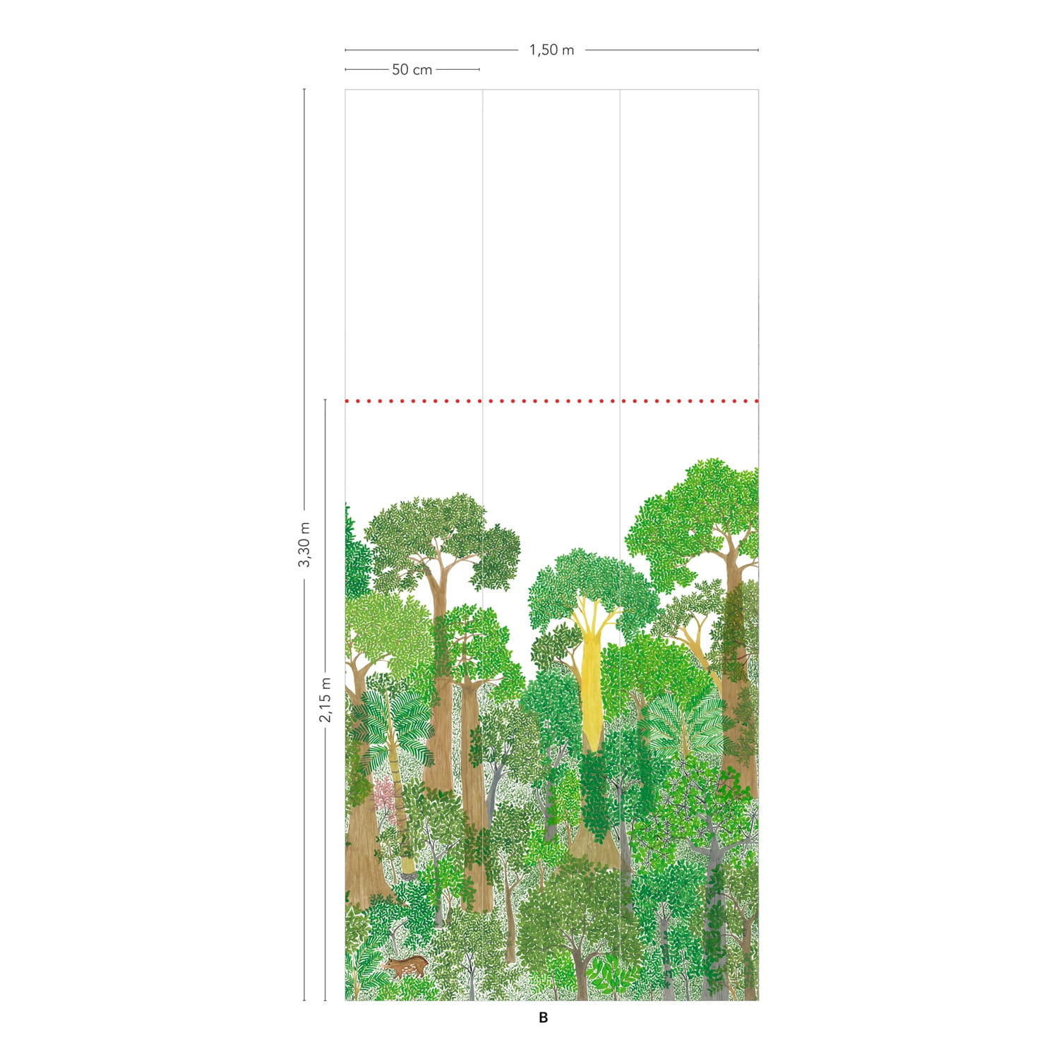 Wandbild Isio Bajii - Panel B