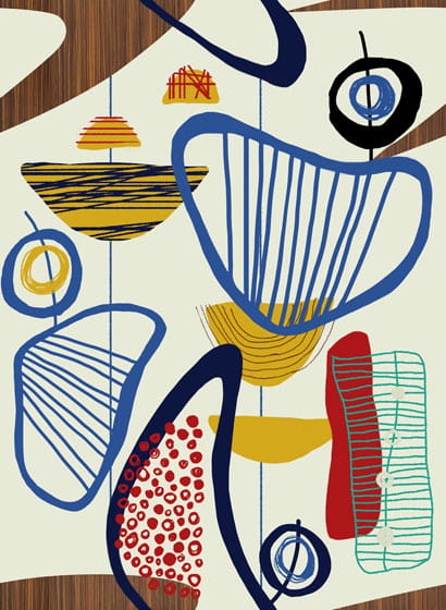 Tapete Suspended Forms - WP20538