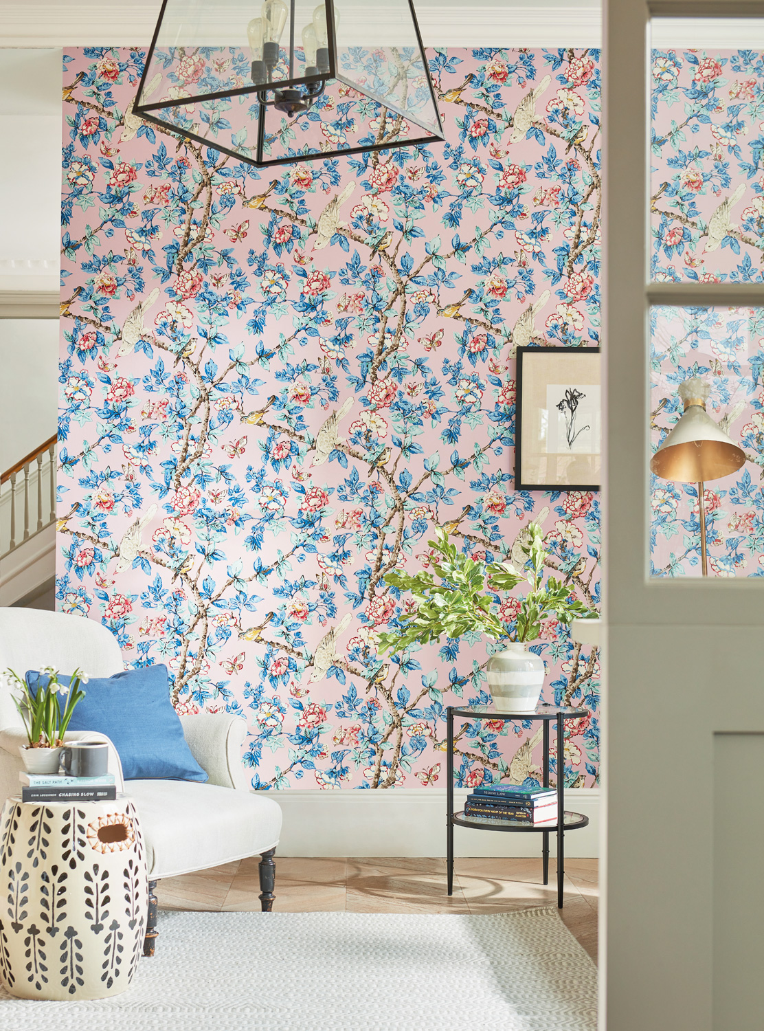 Tapete Caverley - Rose/ French Blue