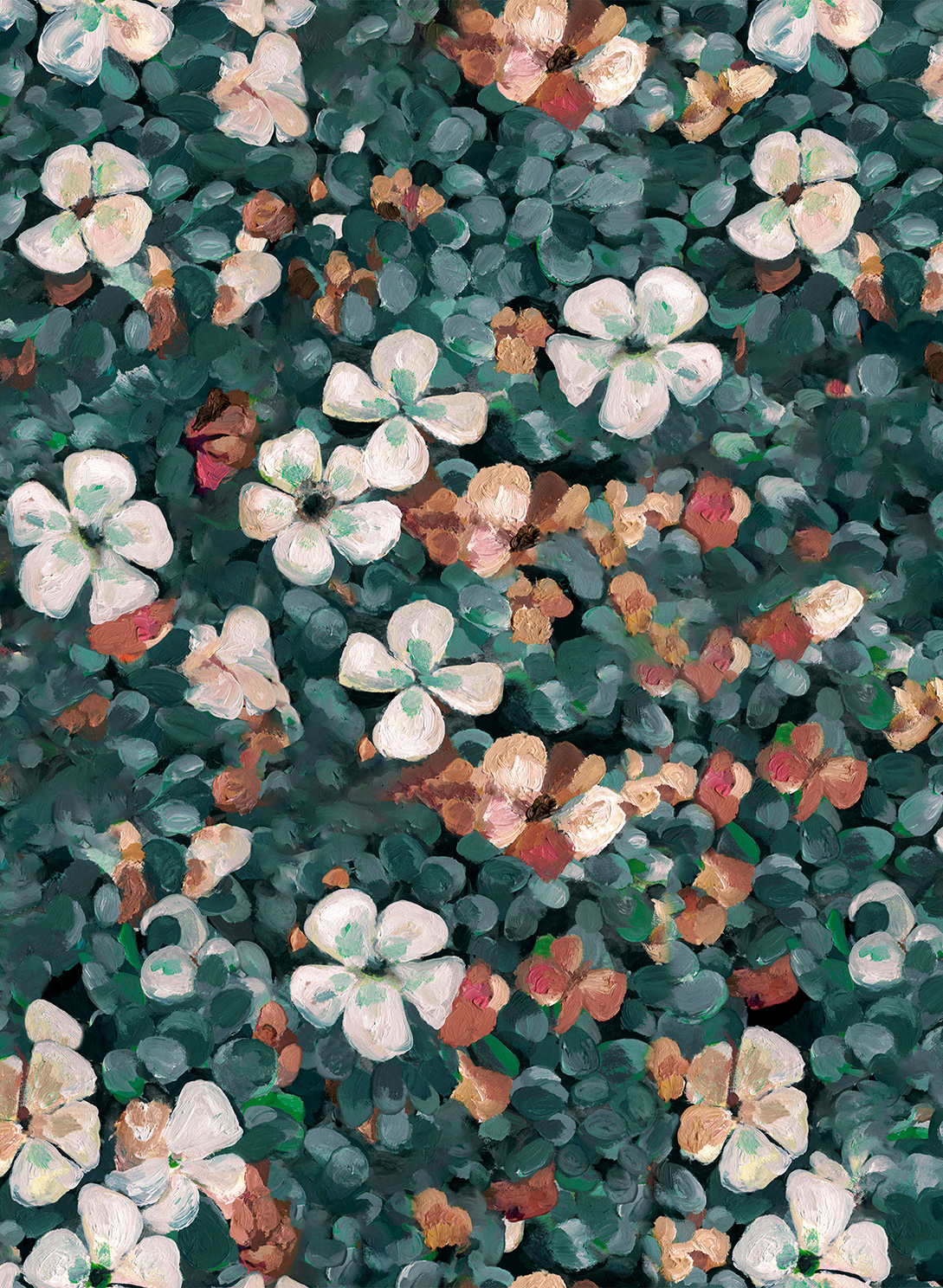 Tapete Floral Tapestry - Sea