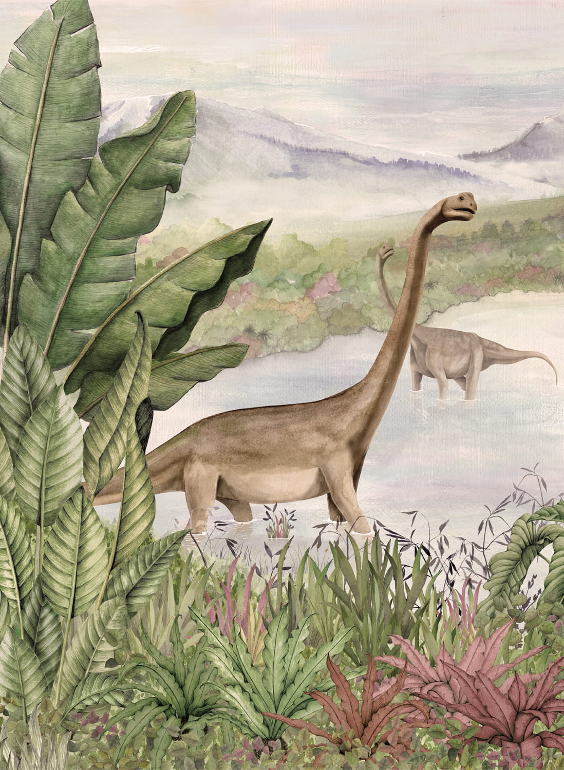 Wandbild Dinosaurs Park - Pale