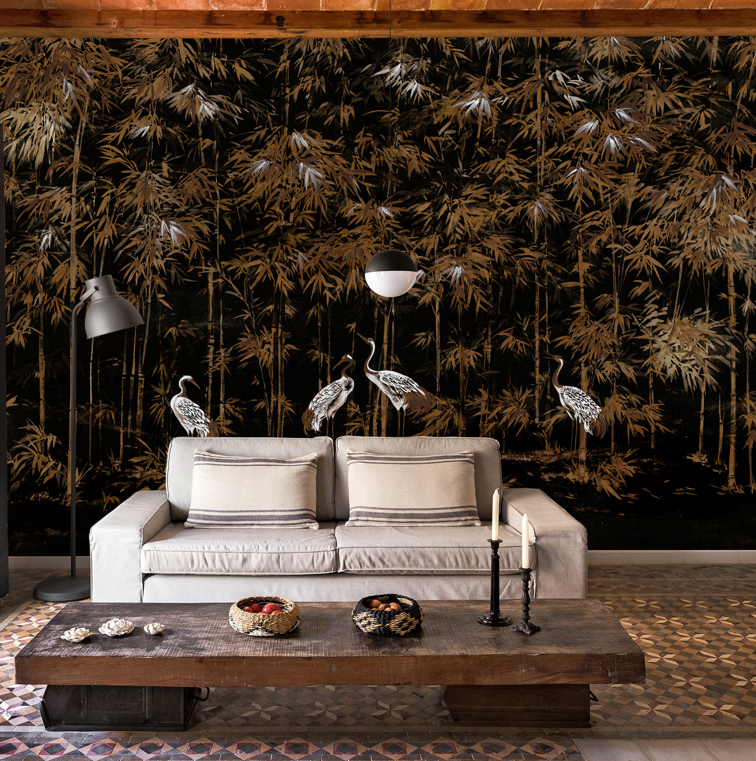 Wandbild Garzas - Coal