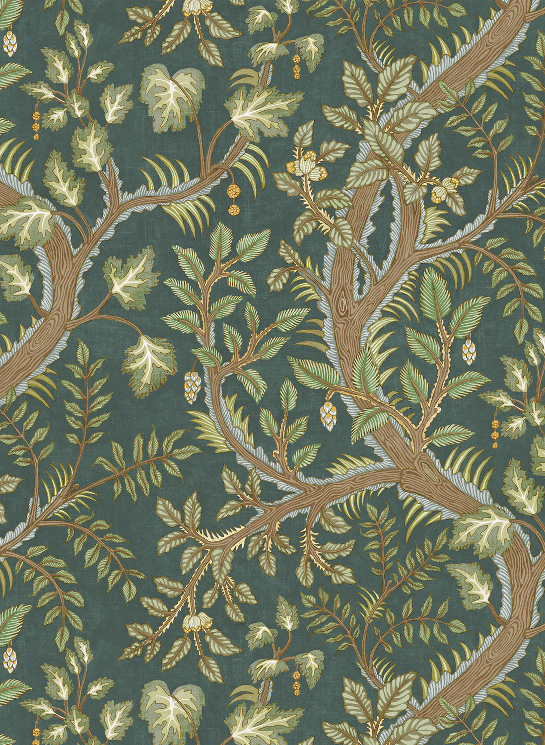 Tapete Hedgerow - Teal