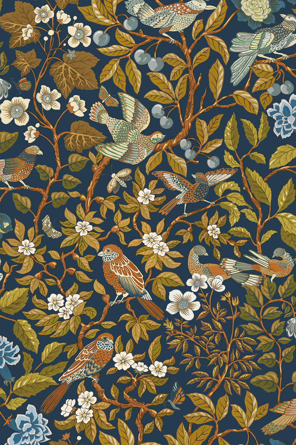 Papier peint Noise Nextdoor - Blue and Olive