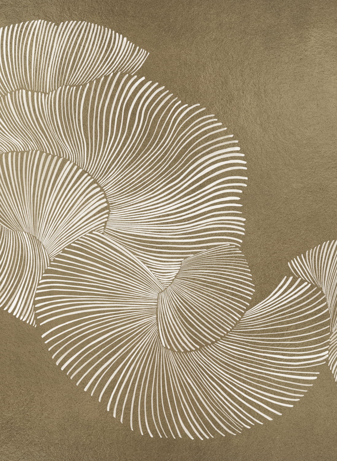 Wandbild Diving Moment - Gold