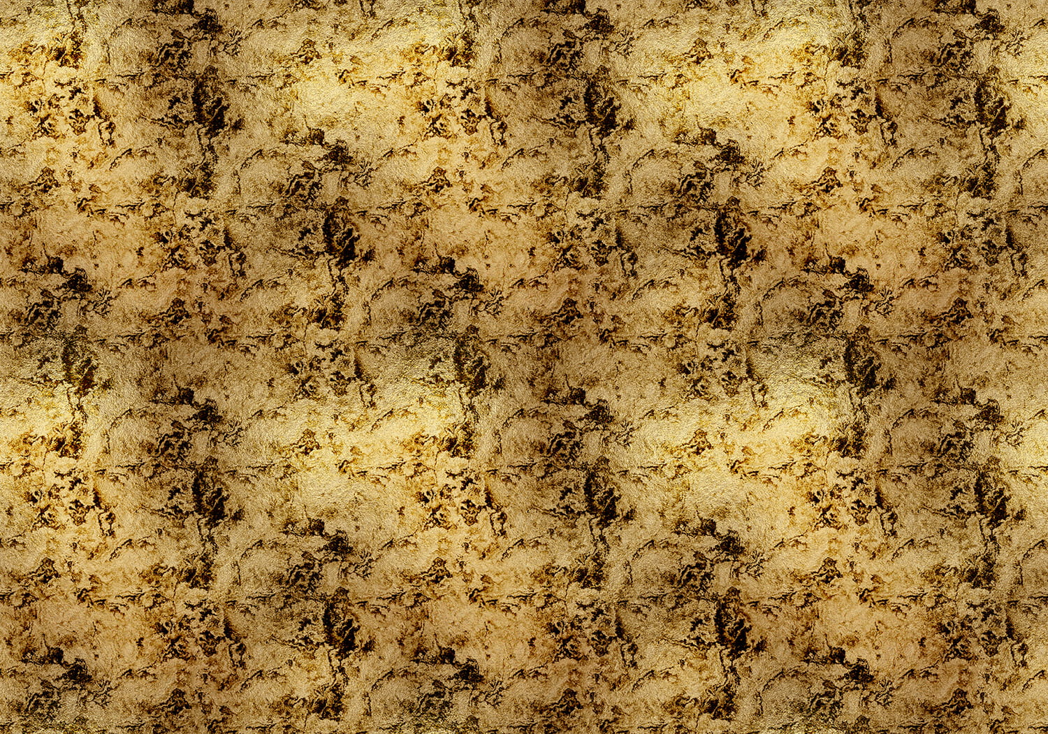 Wandbild Star Colission Metallics - Gold