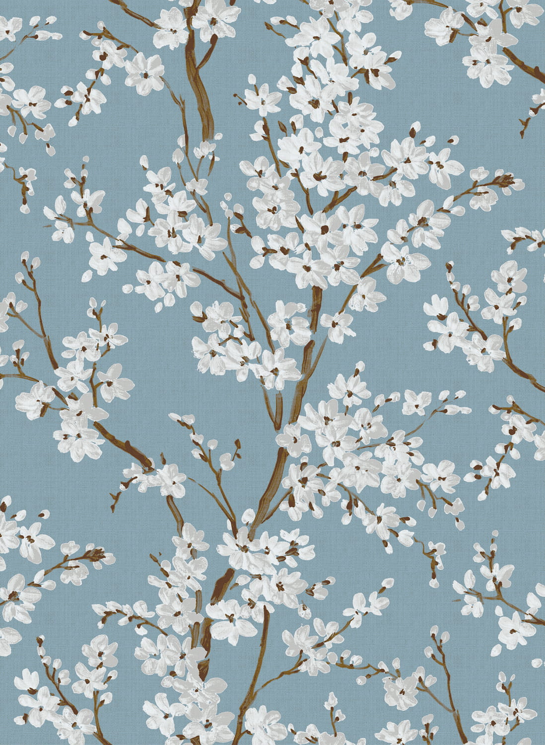 Tapete Cherry Blossom - turquoise