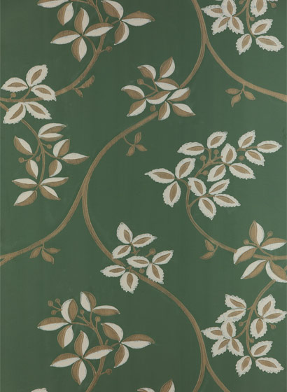 Tapete Ringwold - Green/ Off-White/ Gilver