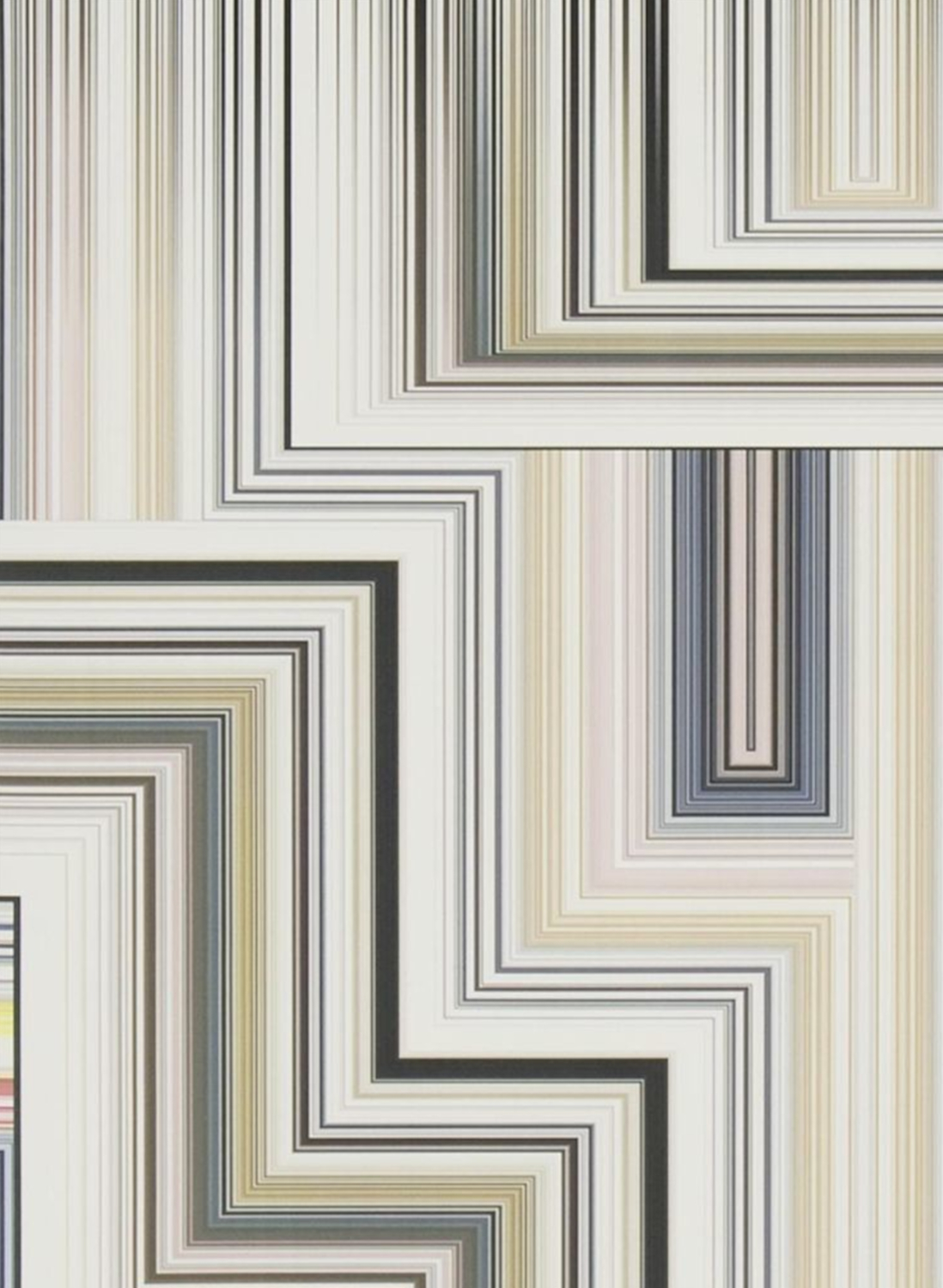 Wandbild Abstract Malachite - Multicolore