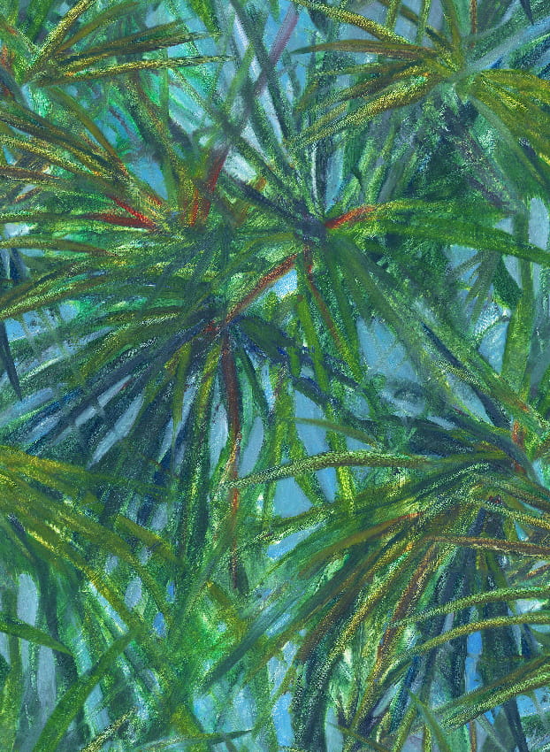 Wandbild Matira - Green Panel 1