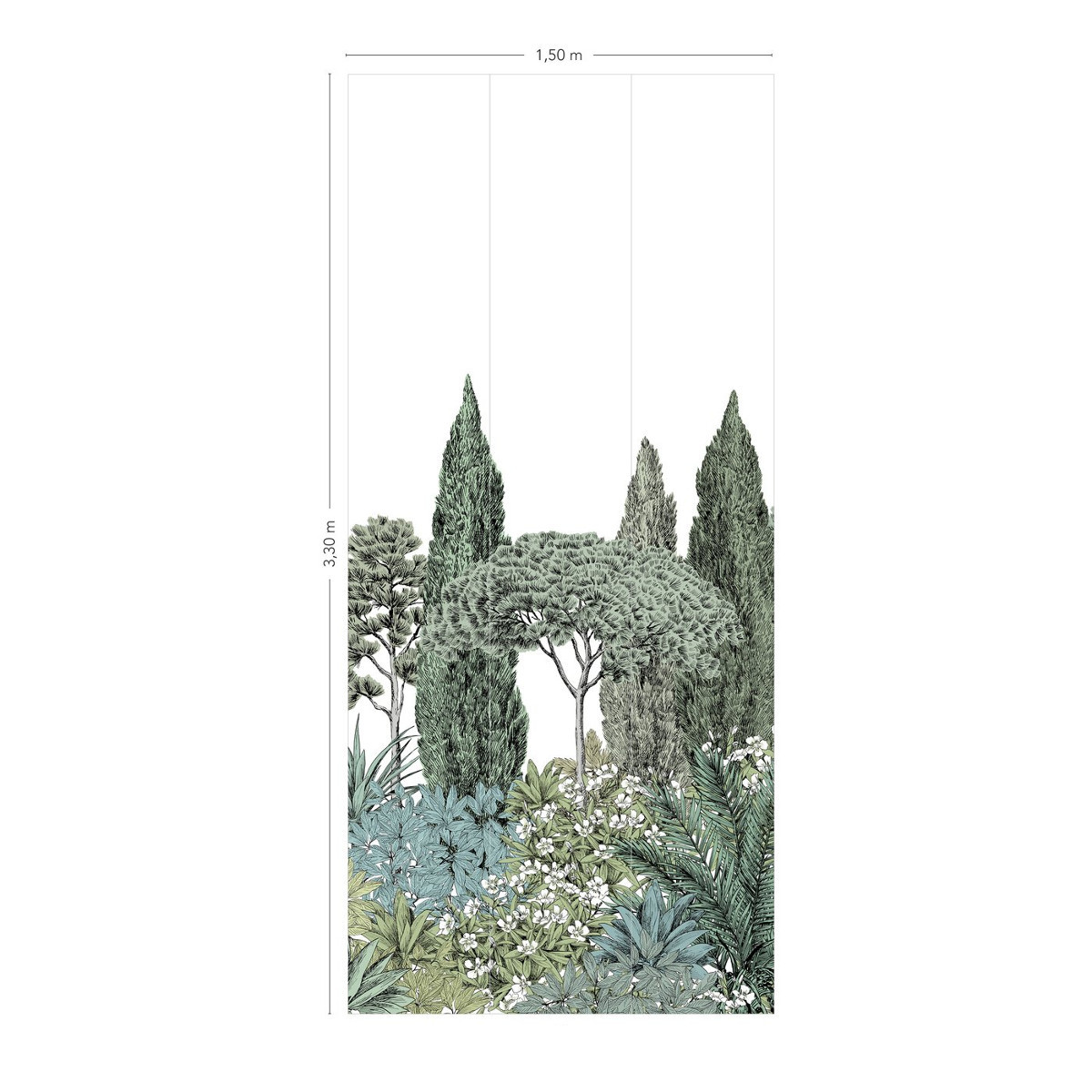 Wandbild Riviera Naturel - Naturel – Bahnen 4/5/6