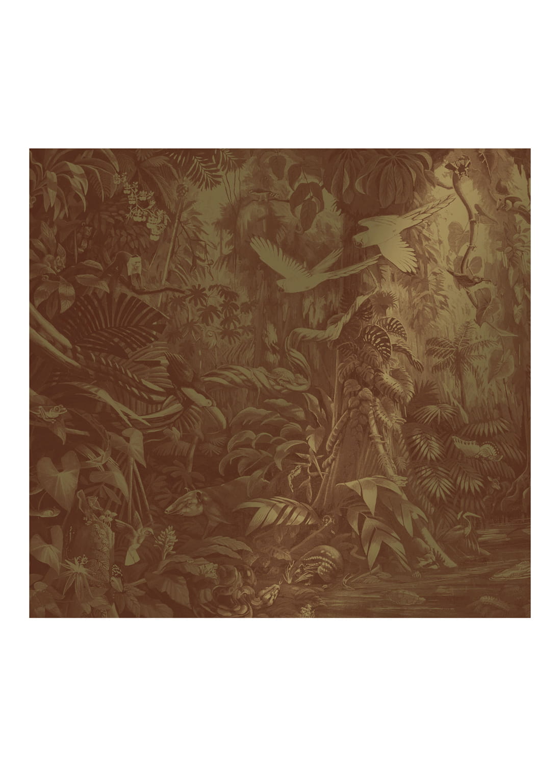 Wandbild Tropical Landscapes Gold 3 - L