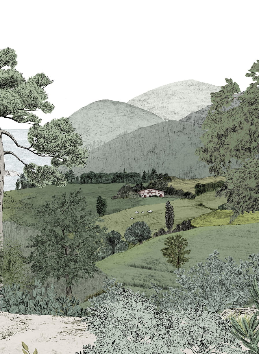 Papier peint Euskadi - Naturel Panel A