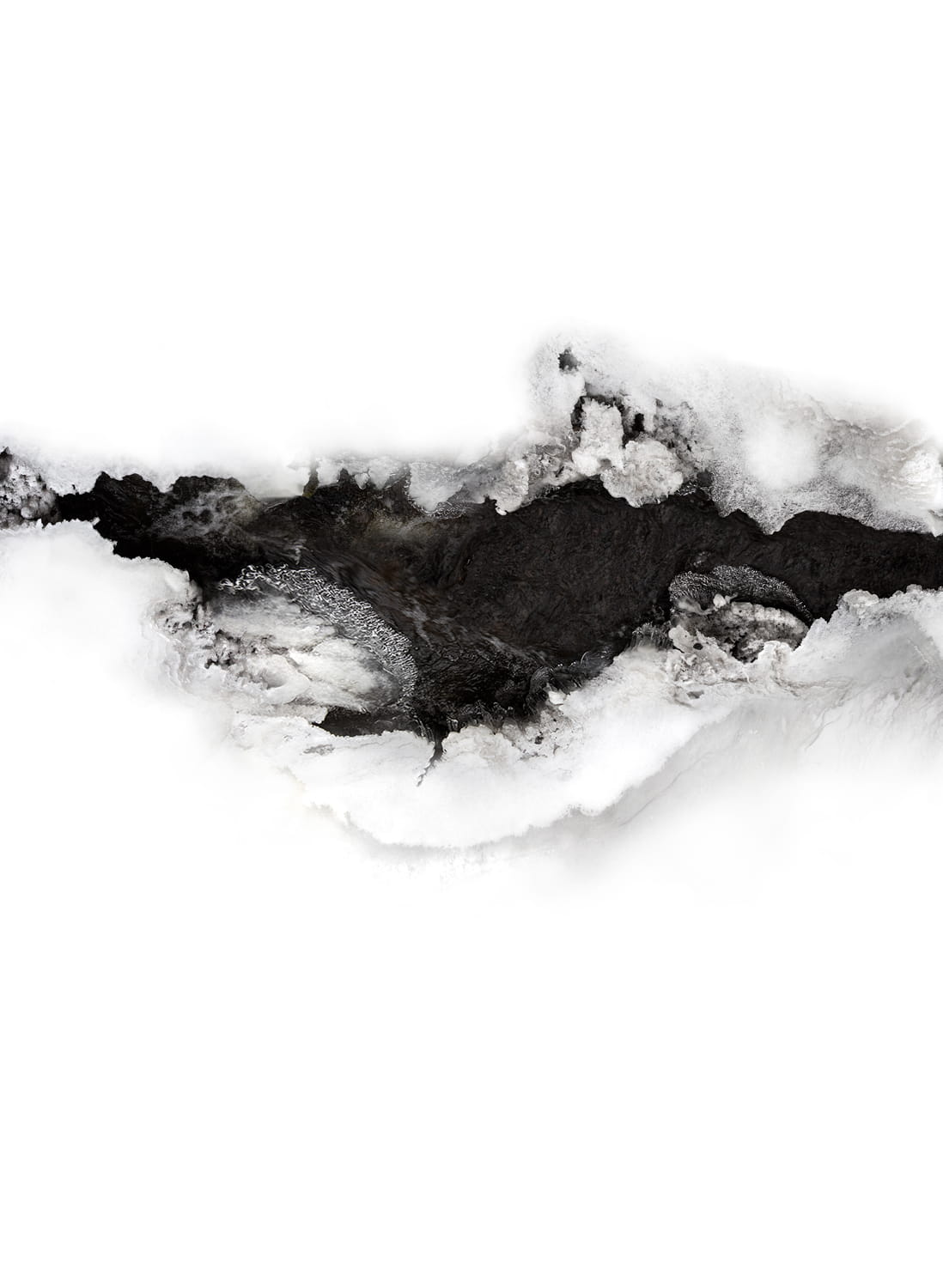 Wandbild River - Graphite