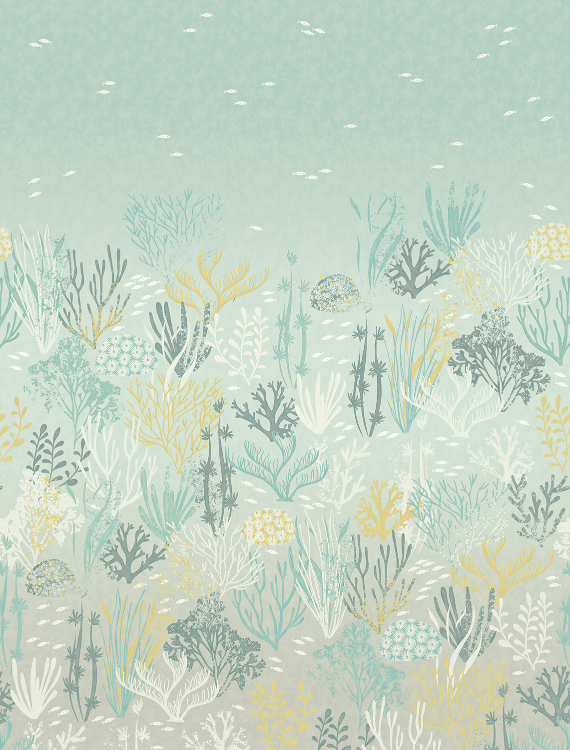 Wandbild Coral - Aqua