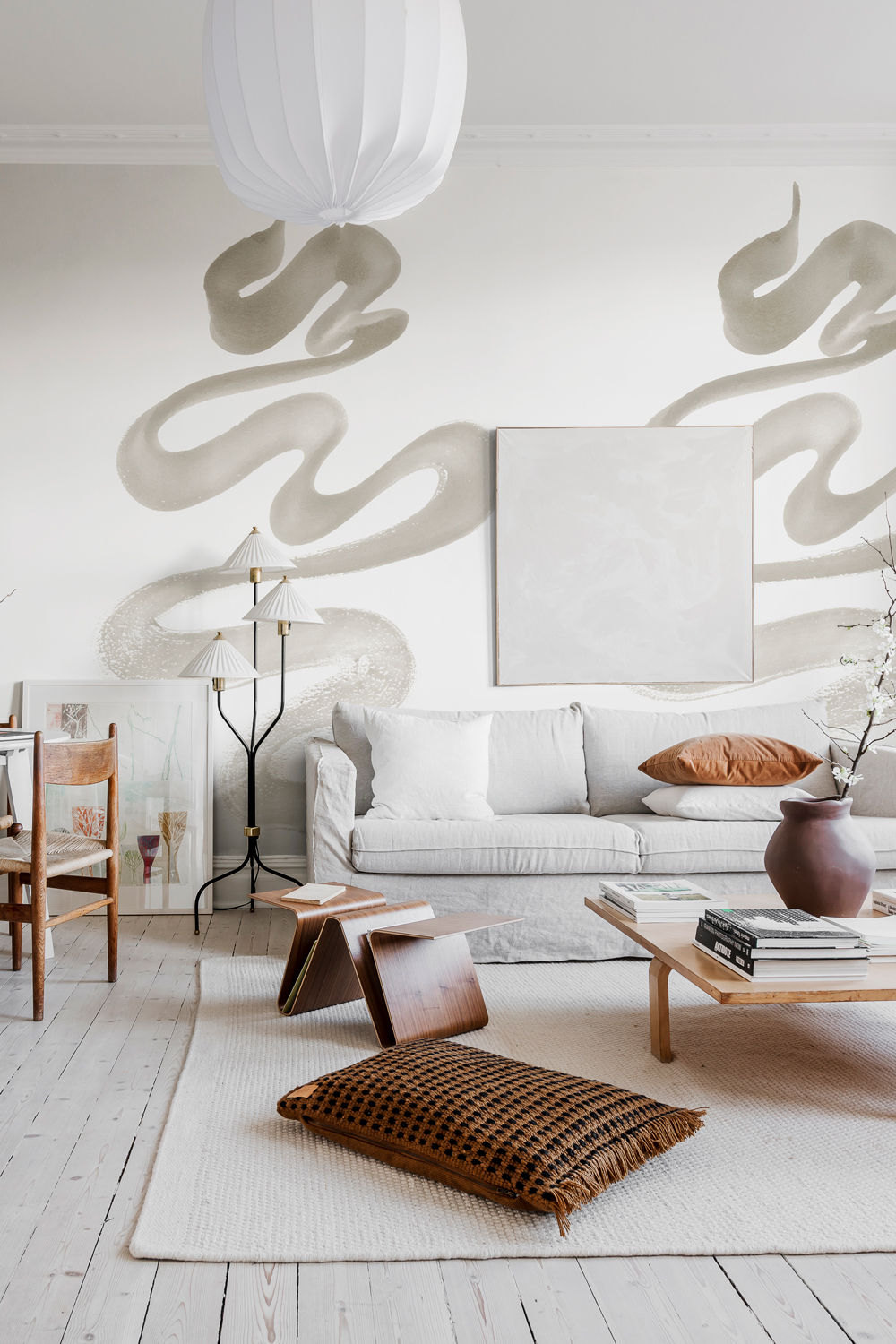 Wandbild Stroke - Sand