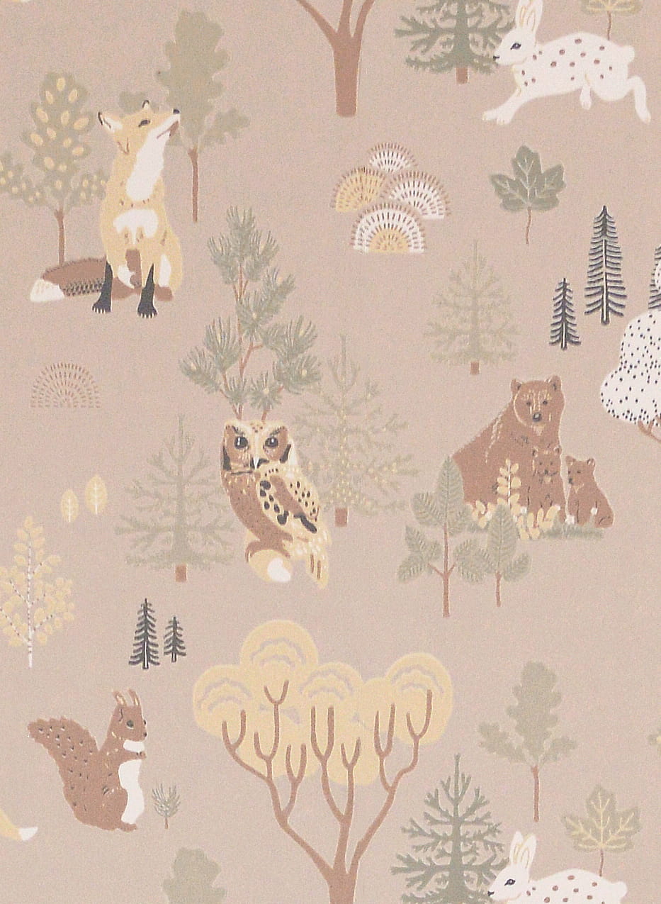 Tapete Deep Forest - Soft Beige