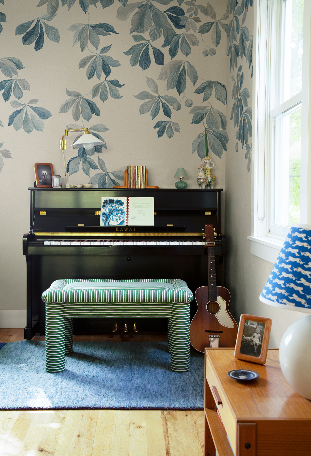 Wandbild Kastanjen - Soft Blue