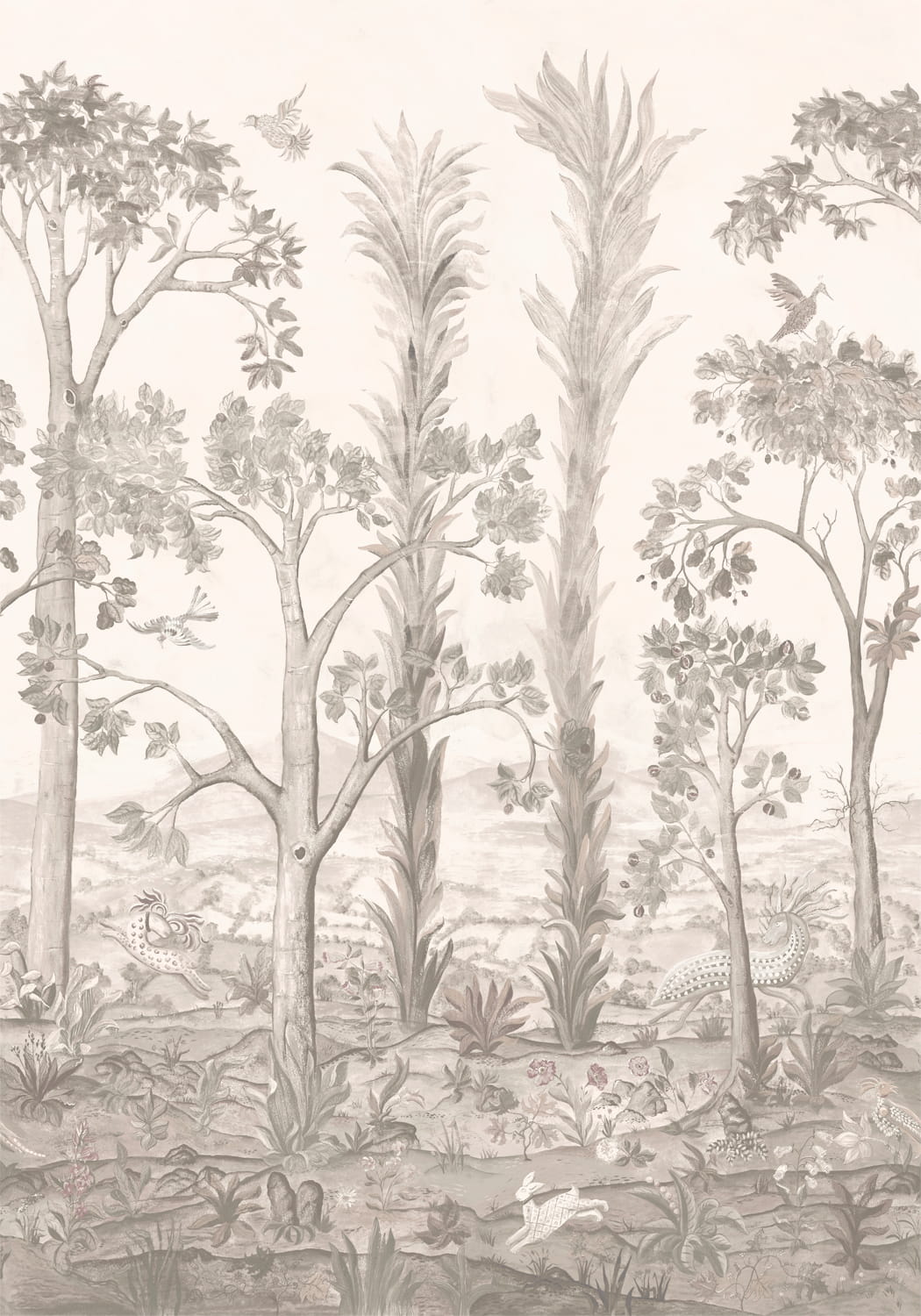 Wandbild Tall Trees - Sepia