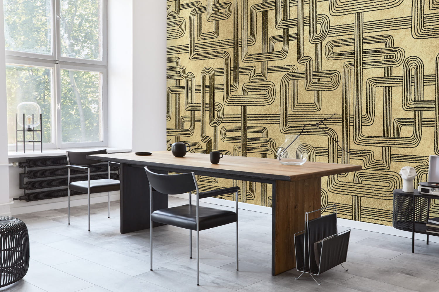Wandbild Gatsby Metallics - Gold