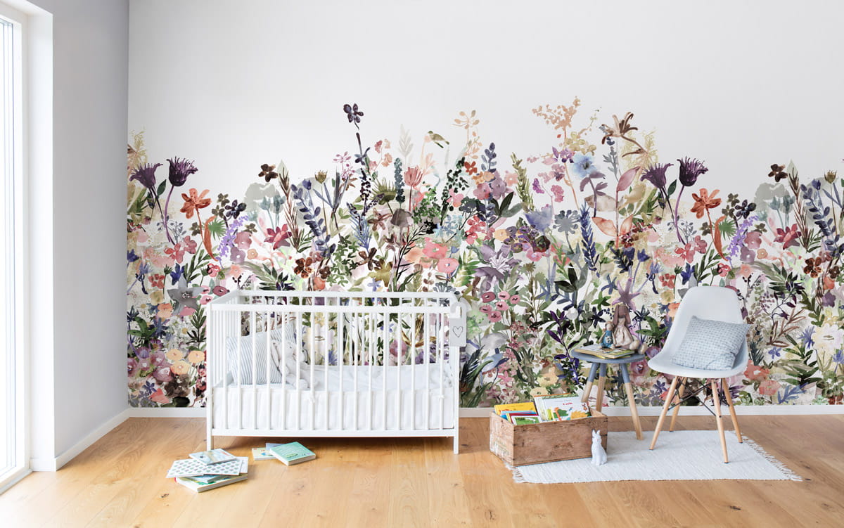 Wandbild May Meadow - Pastell