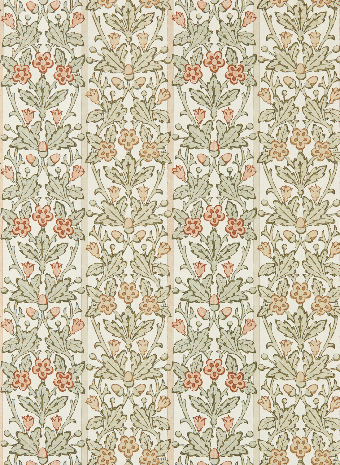 Tapete Oak & Blossom - Chestnut/ Primrose