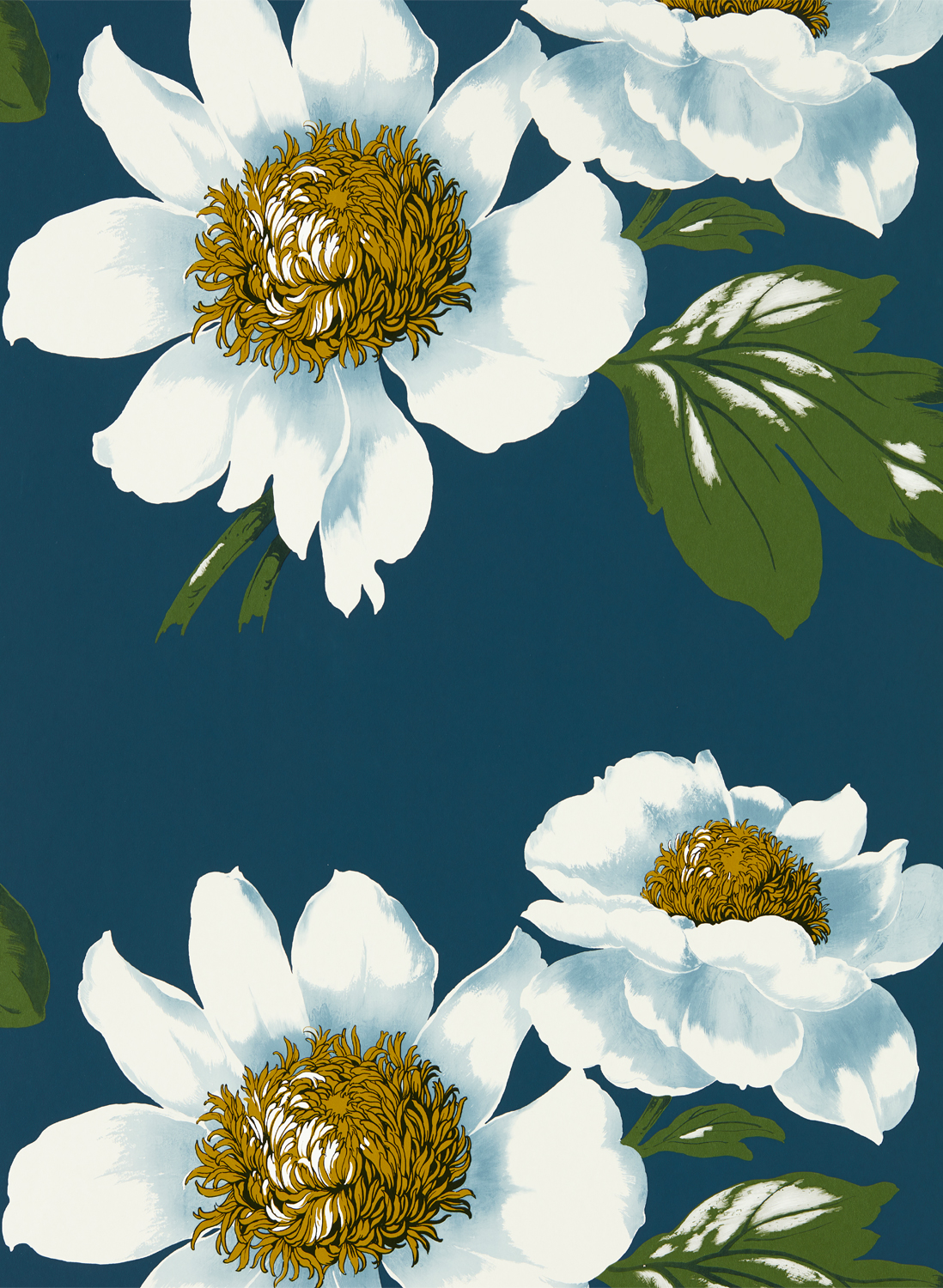 Tapete Paeonia - Azurite/ Meadow/ Nectar