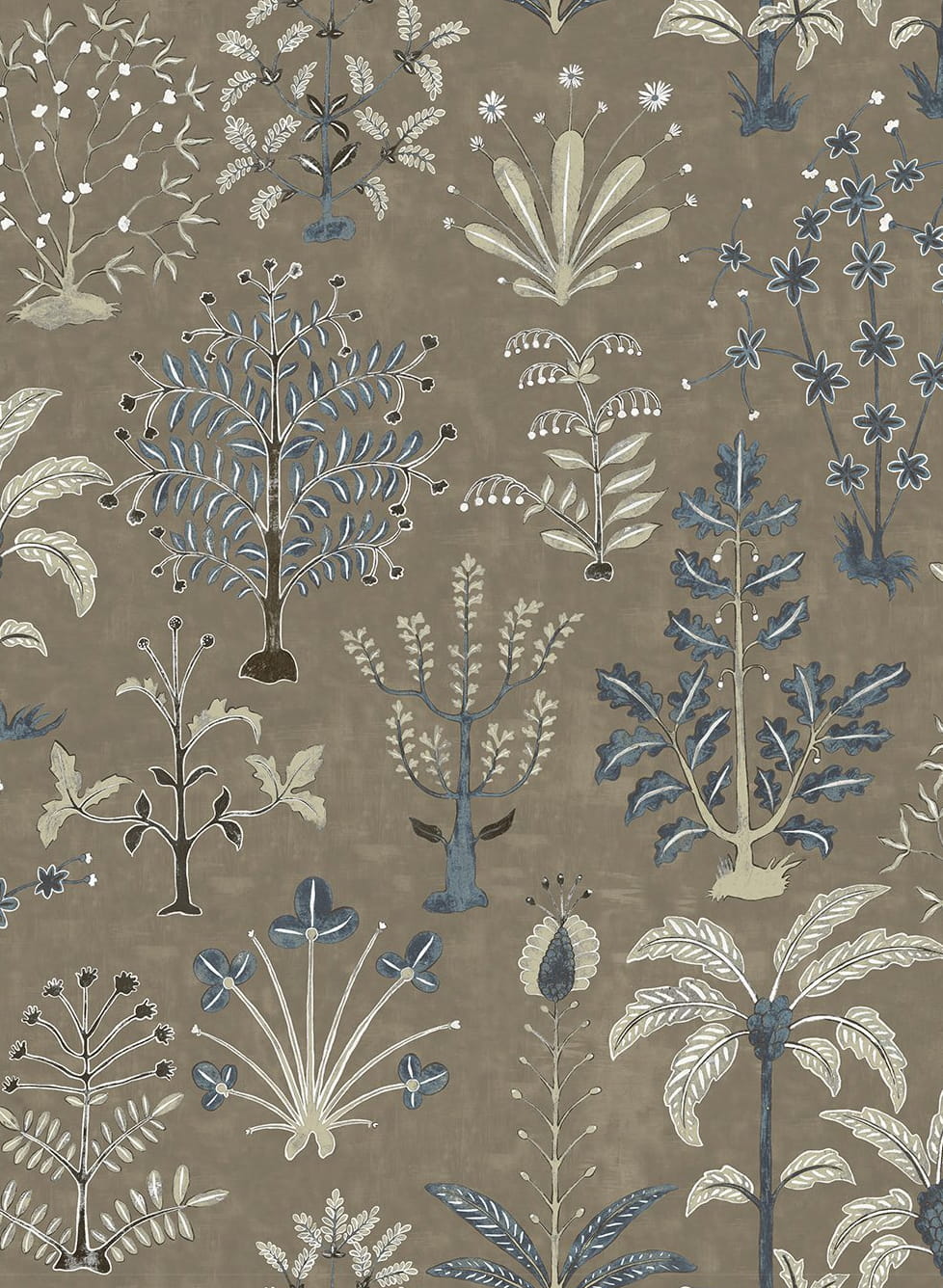 Tapete Cynthia - Mushroom and Blue