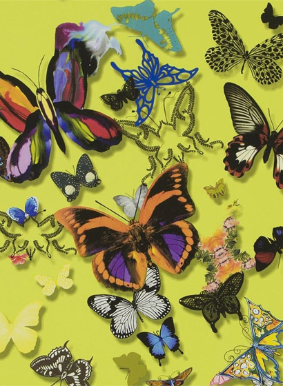 Tapete Butterfly Parade - Safran