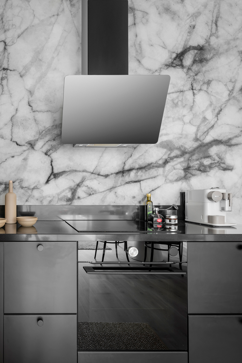 Wandbild Marble Art - Graphite