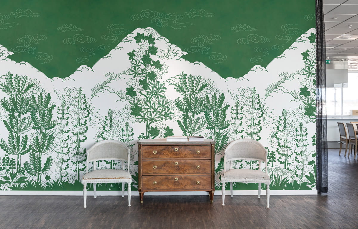 Wandbild Eden - green