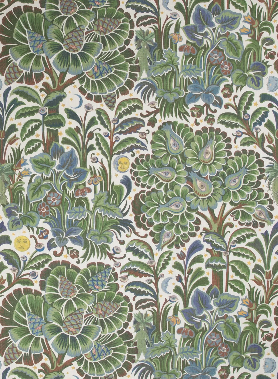 Wallpaper Moon Garden - Verde