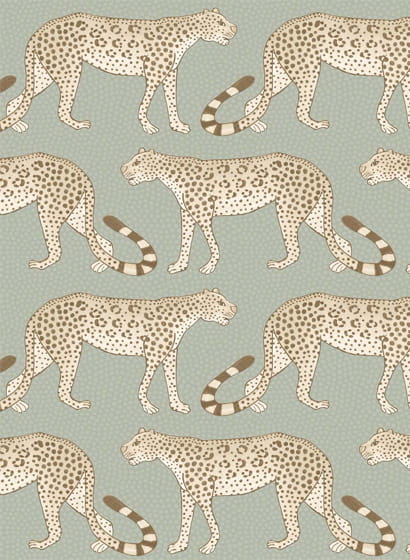 Tapete Leopard Walk - Olive/ White