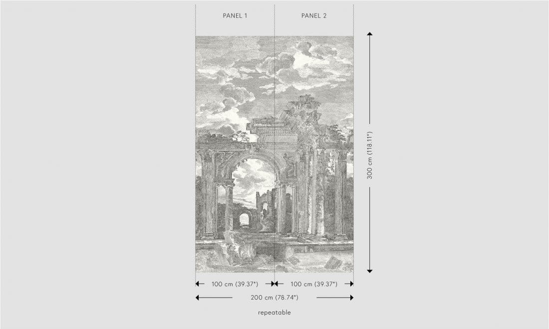 Wandbild Rovine - Onyx